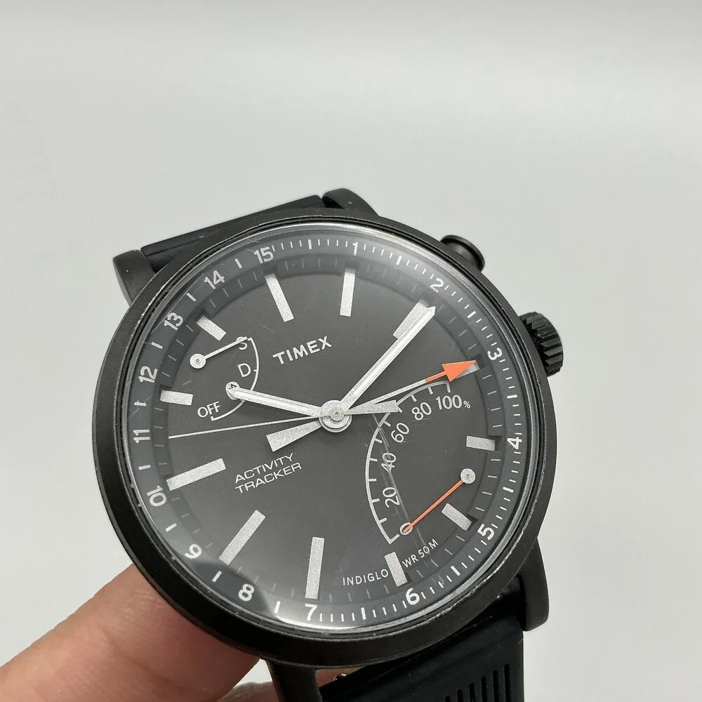 Timex Metropolitan Activity Tracker M372-N Mens Watch 41mm Indiglo New Battery